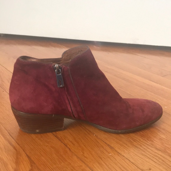 Sam Edelman Suede Petty Booty Maroon - Picture 7 of 7